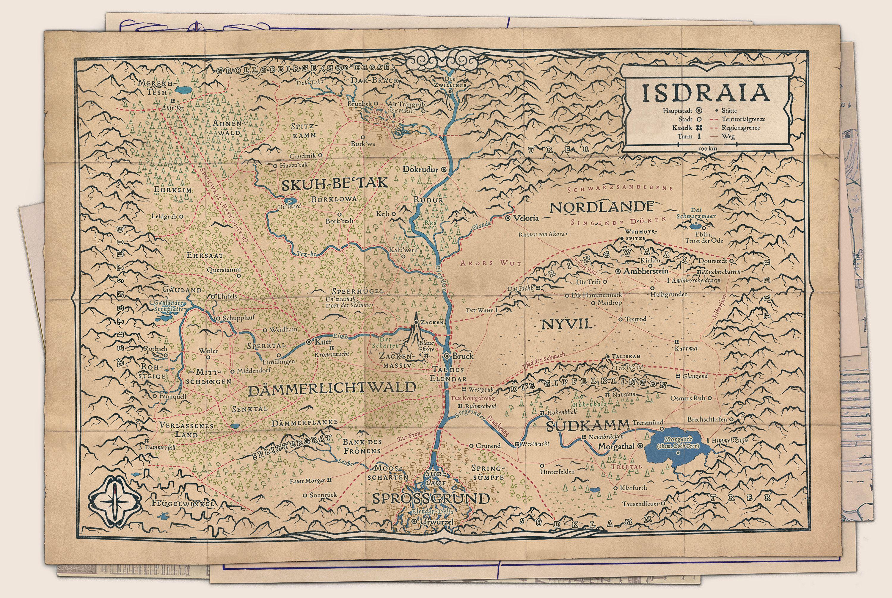 Isdraia Map